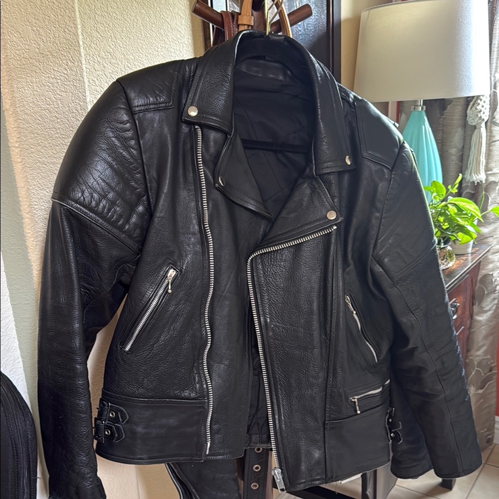 Biker Black Leather Jacket